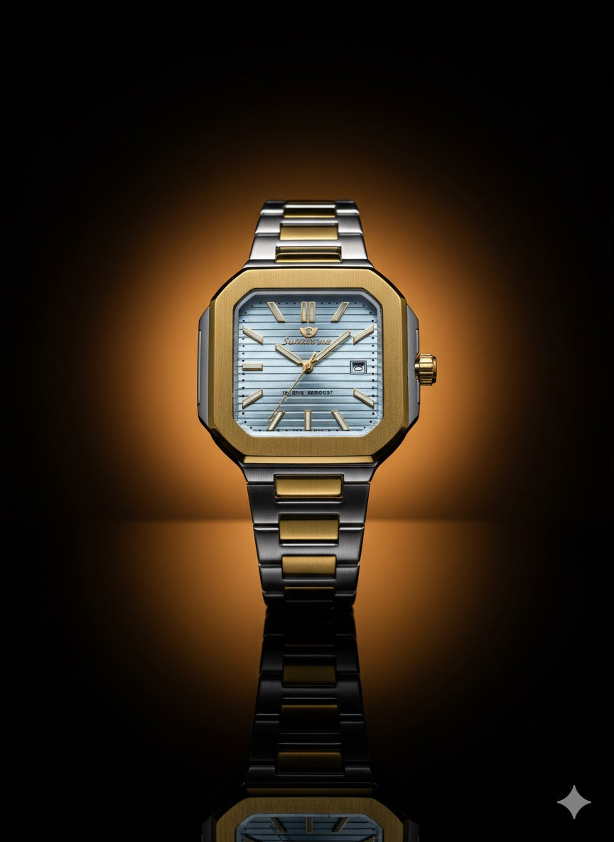 Patek Philippe Cubities Watch – Luxury Square Dial | Premium Stainless Steel Edition