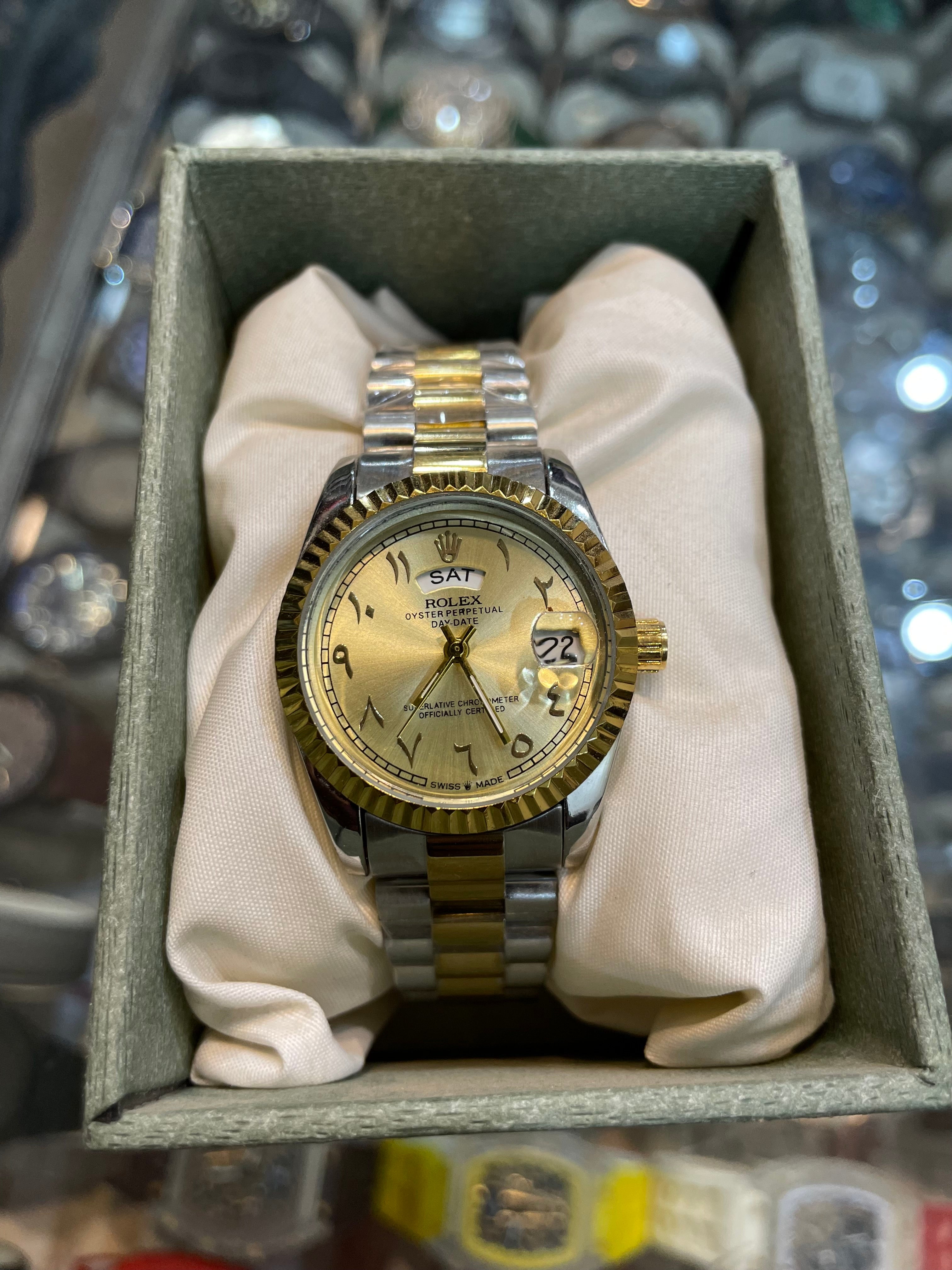 ✨ Rolex Oyster Perpetual Day-Date – Arabic Dial ✨