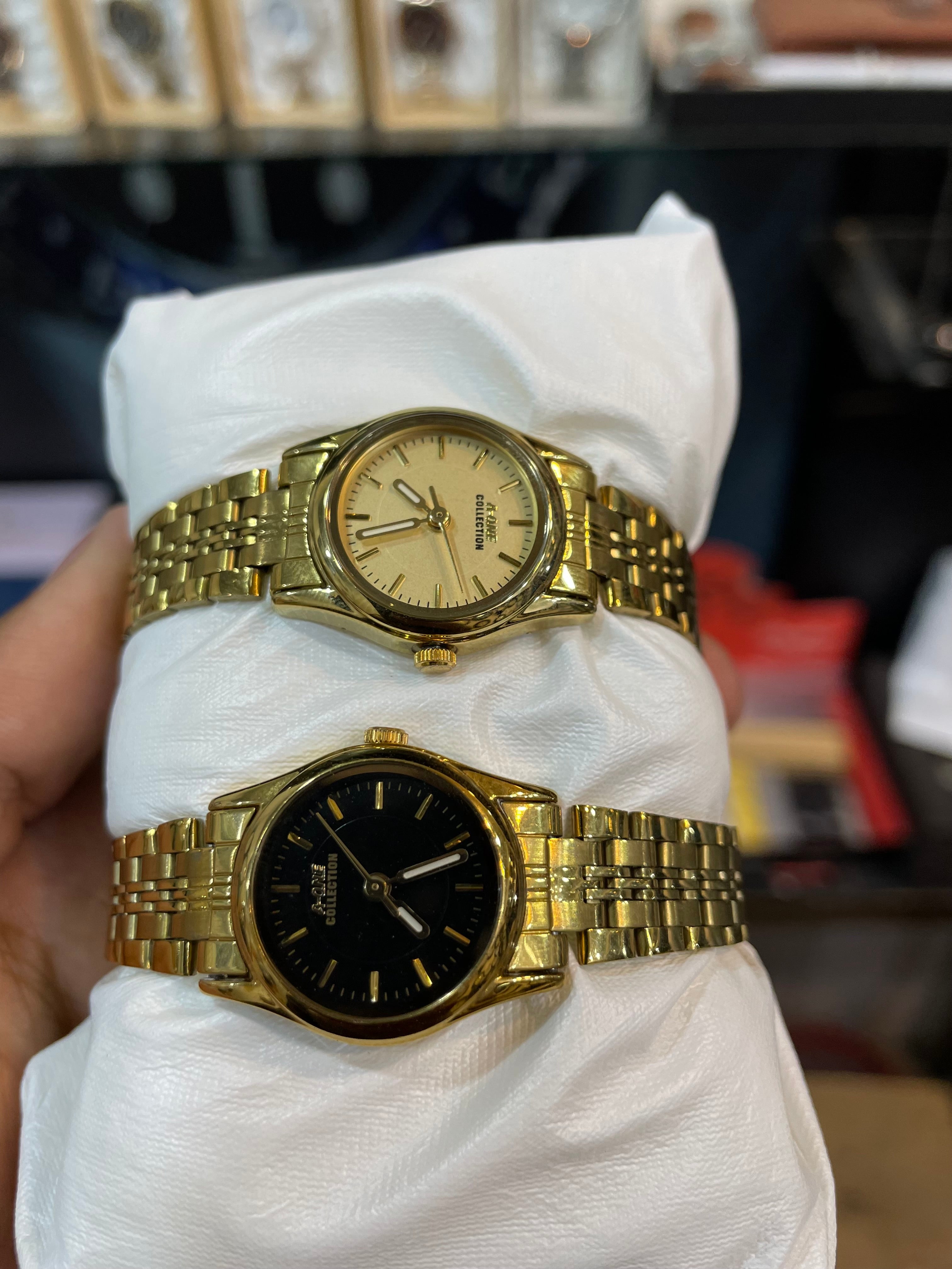Golden 2-Chain Ladies Watch ✨