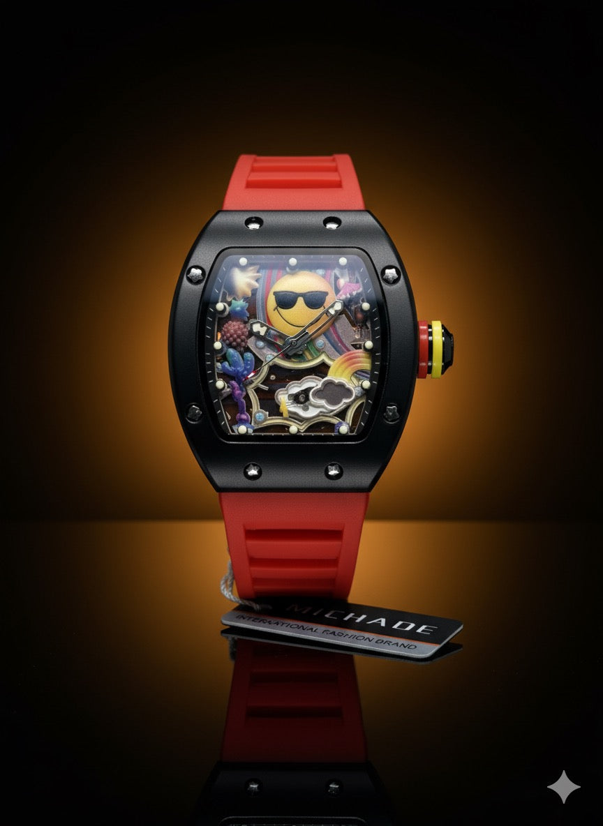Richard Mille Smiles Watch – Premium Silicone Strap | Luxury Designer Edition