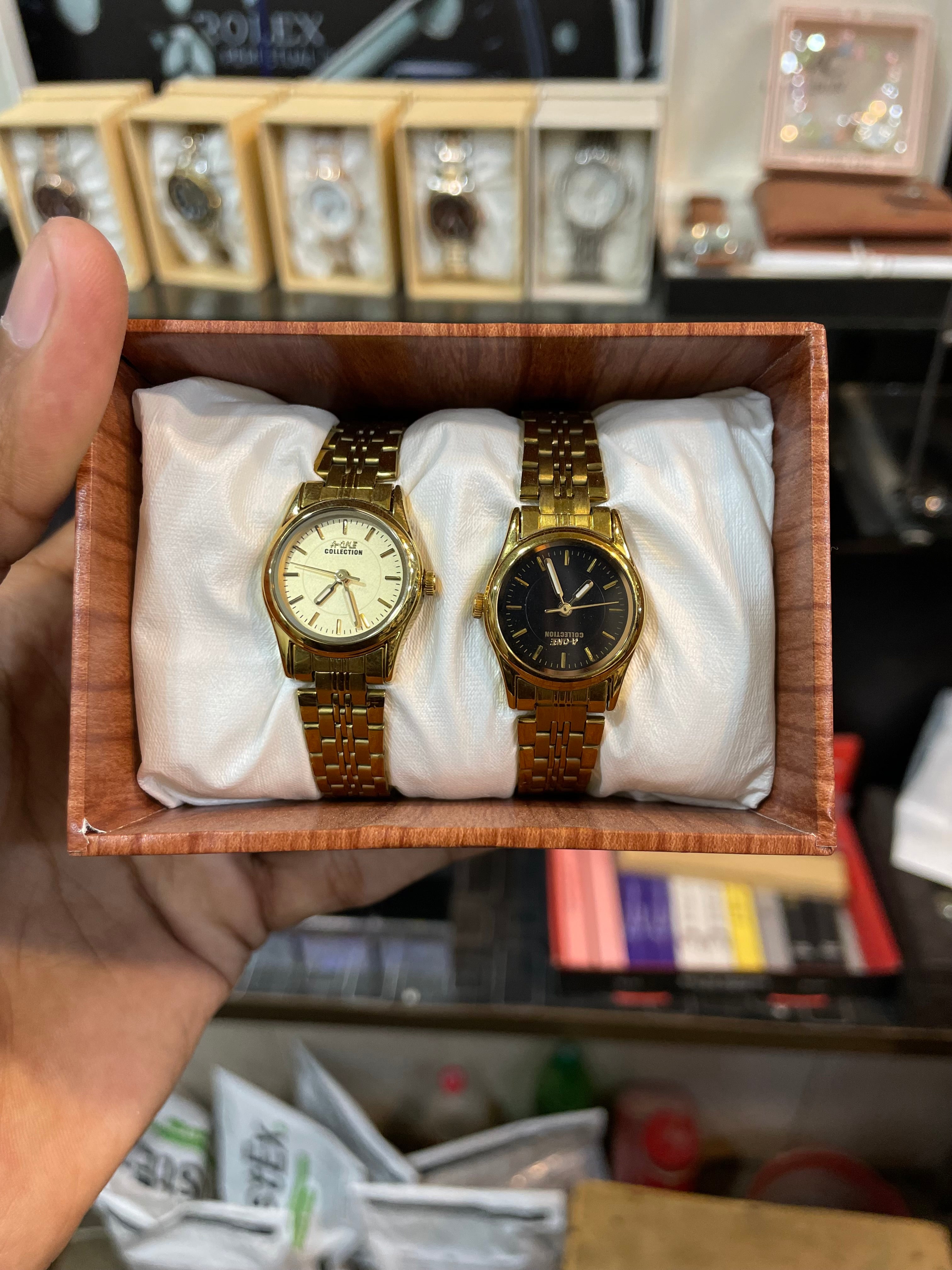 Golden 2-Chain Ladies Watch ✨