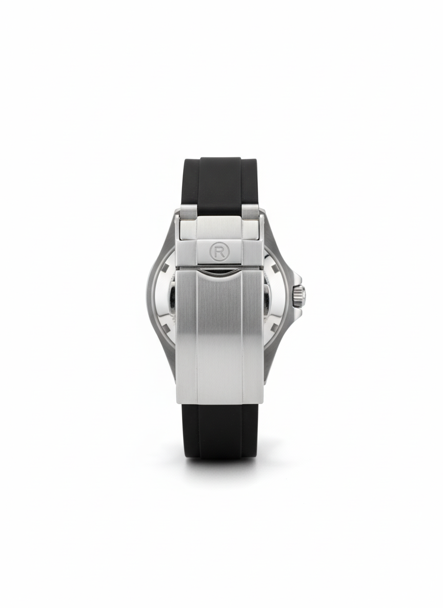 Rewards Men’s Luxury Black Diver Watch – Submariner Style | Waterproof & Date Display