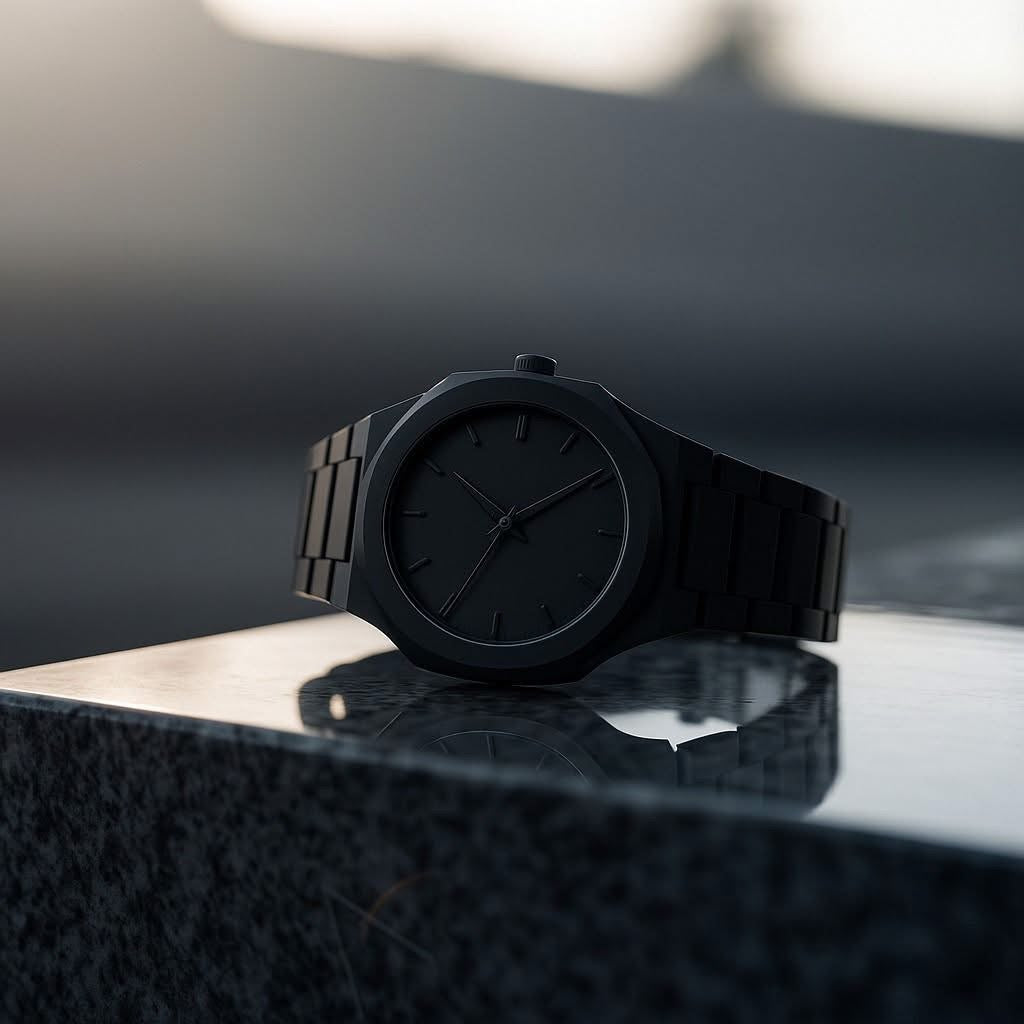 Black Arabic Aura Watch